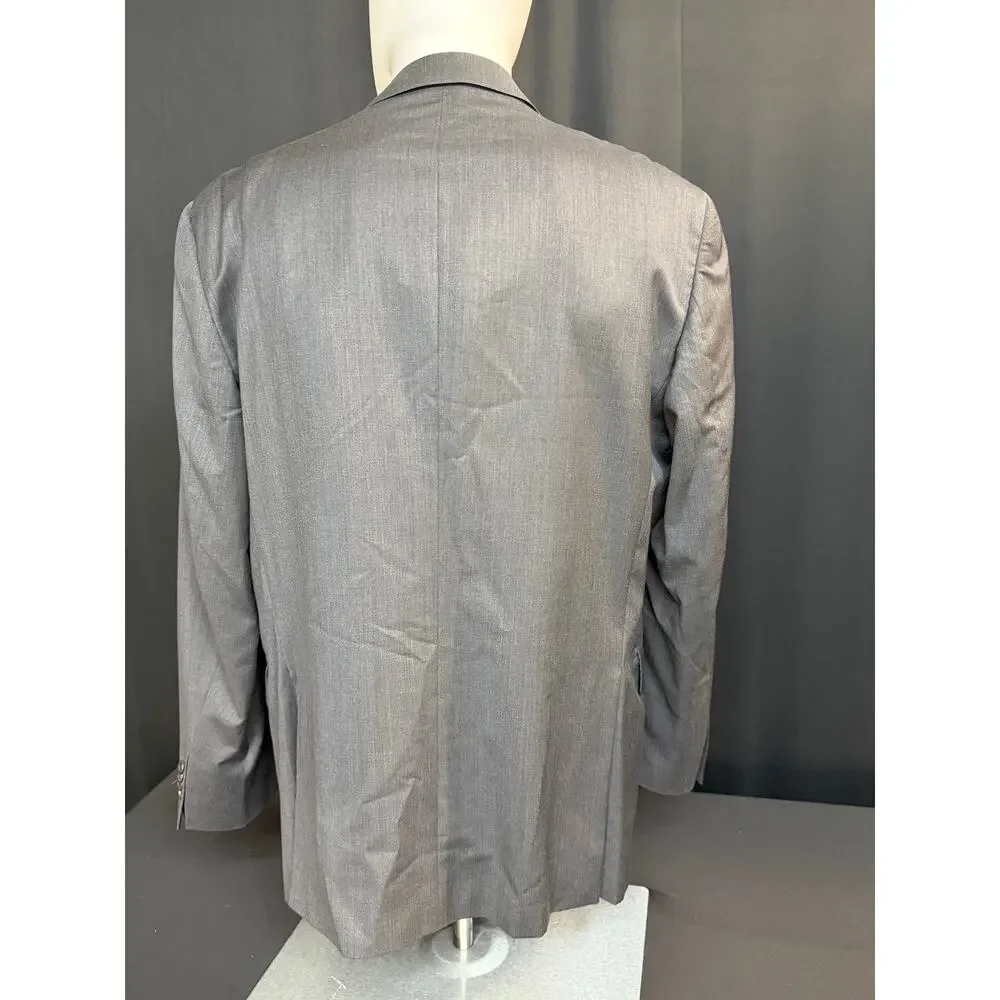 Saks Fifth Avenue Ermenegildo Zegna Cloth Blazer 46R Wool Silk Italy Slim Fit